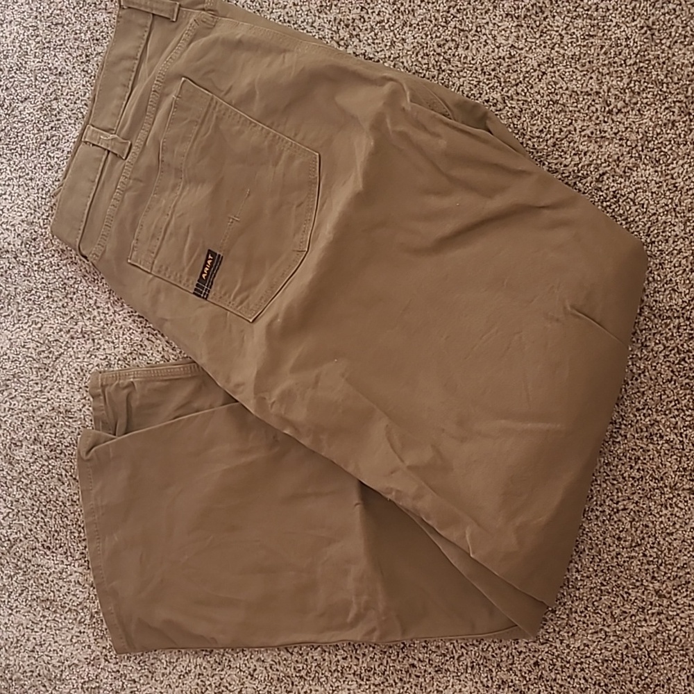 Mens Ariat Khaki Work Pants